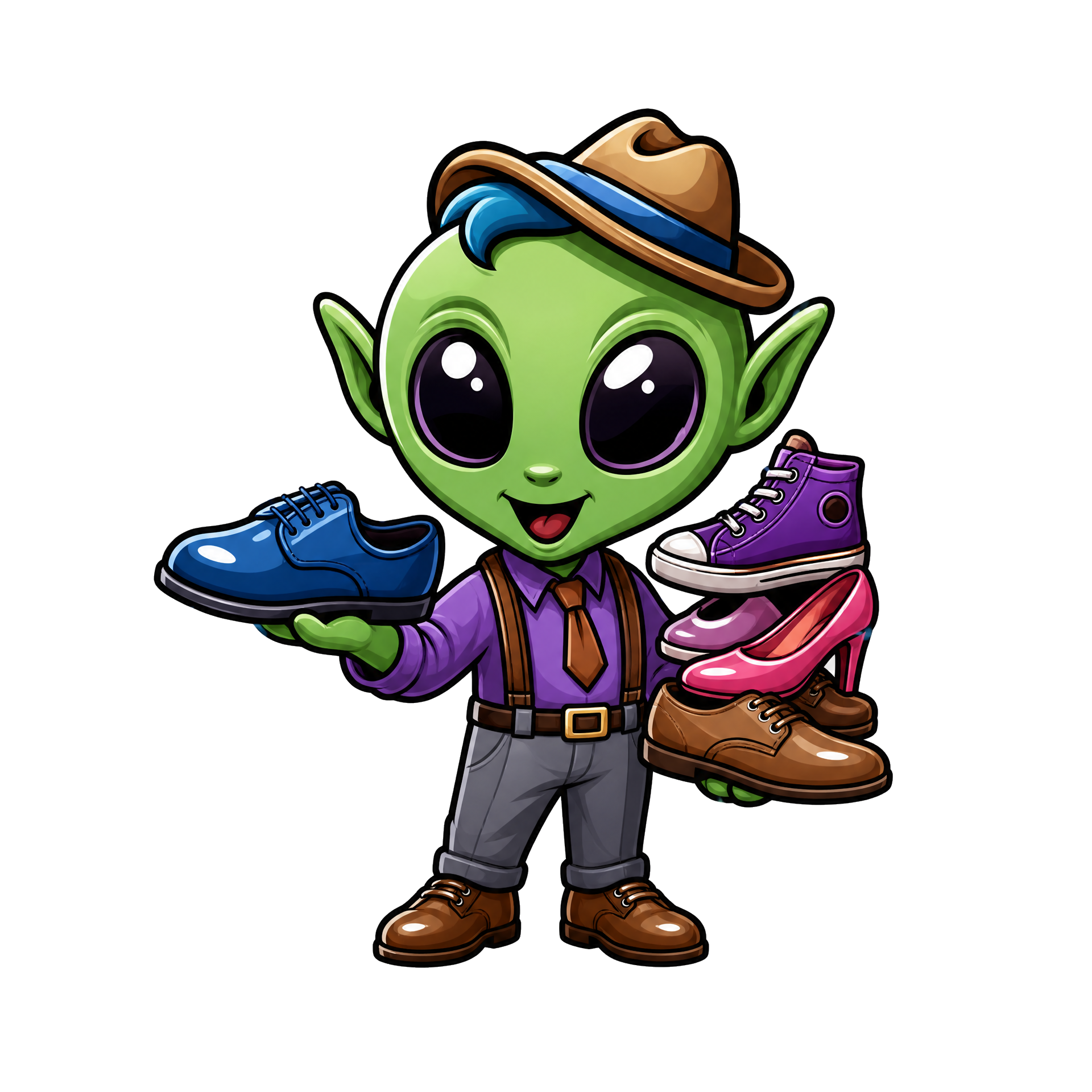 HeShoeSheShoe alien shoe salesman
