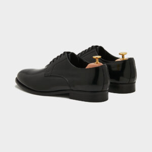 Derby liscia in pura pelle