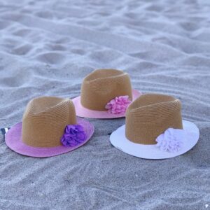 Kids Flower Fedora Hat