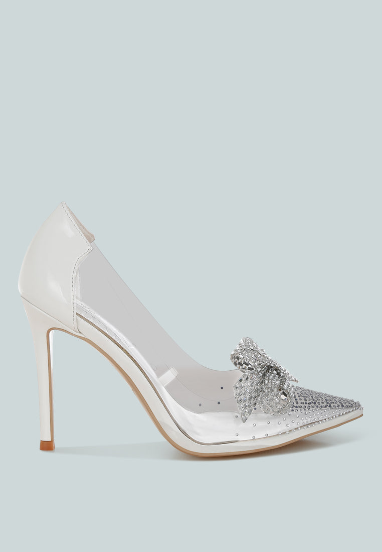 Erika Rhinestone Clear Pumps - Image 27