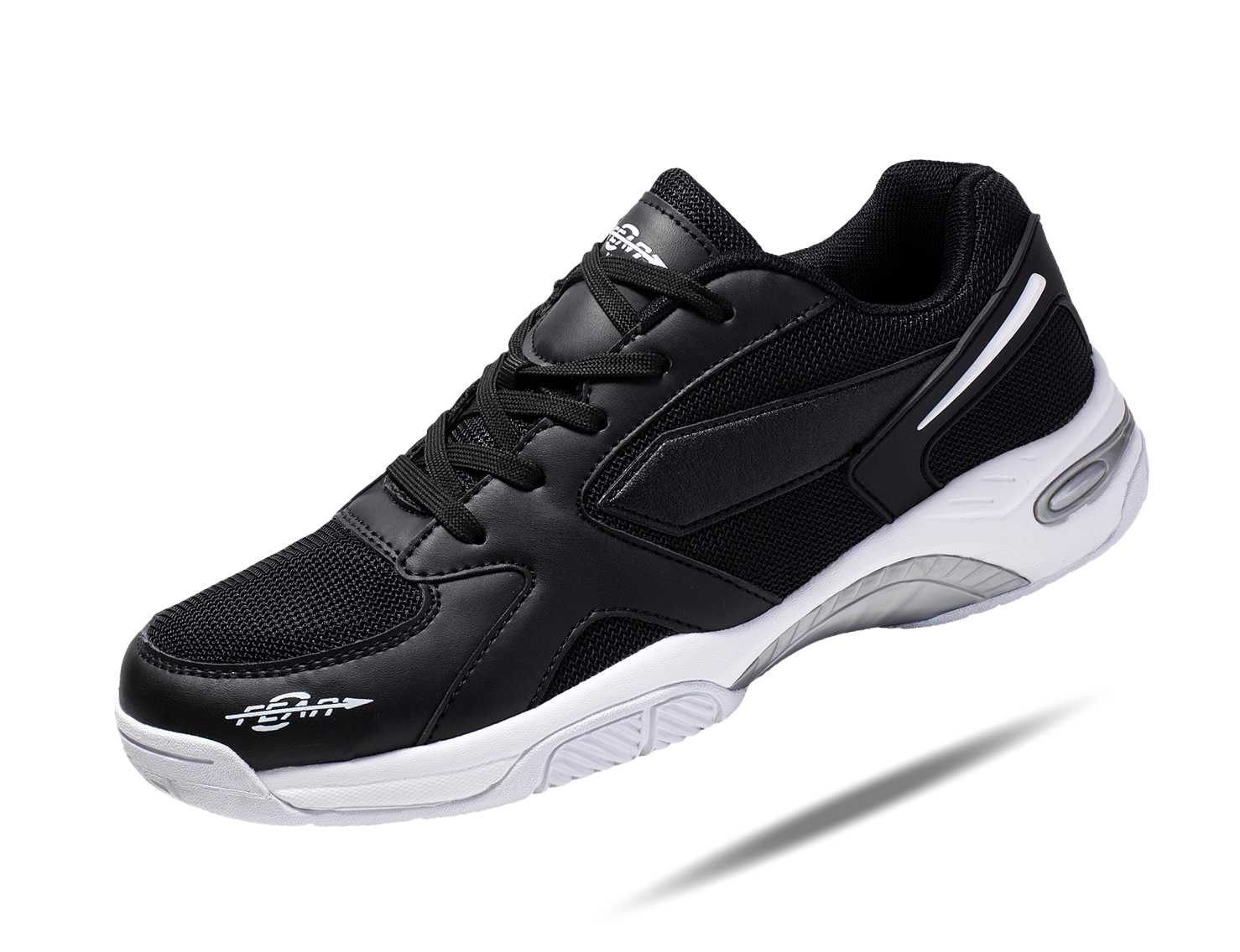 Men's High Arch Firm Support All-In-One Black Walking Shoes, Comfort & Performance Style - Image 5