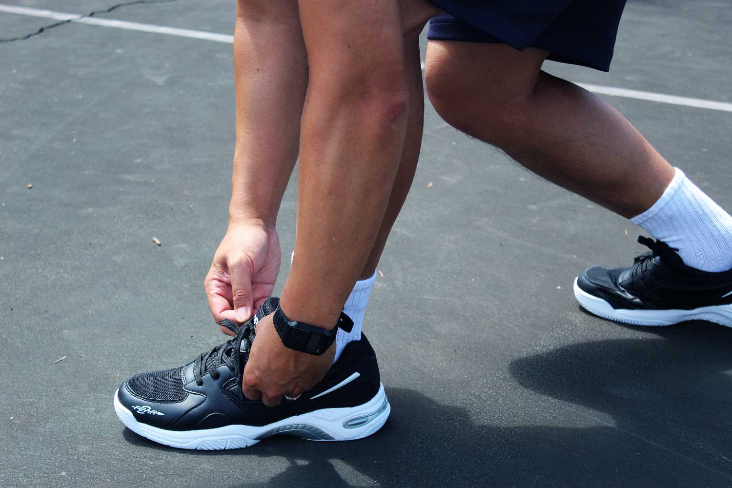 Men's High Arch Firm Support All-In-One Black Walking Shoes, Comfort & Performance Style - Image 2