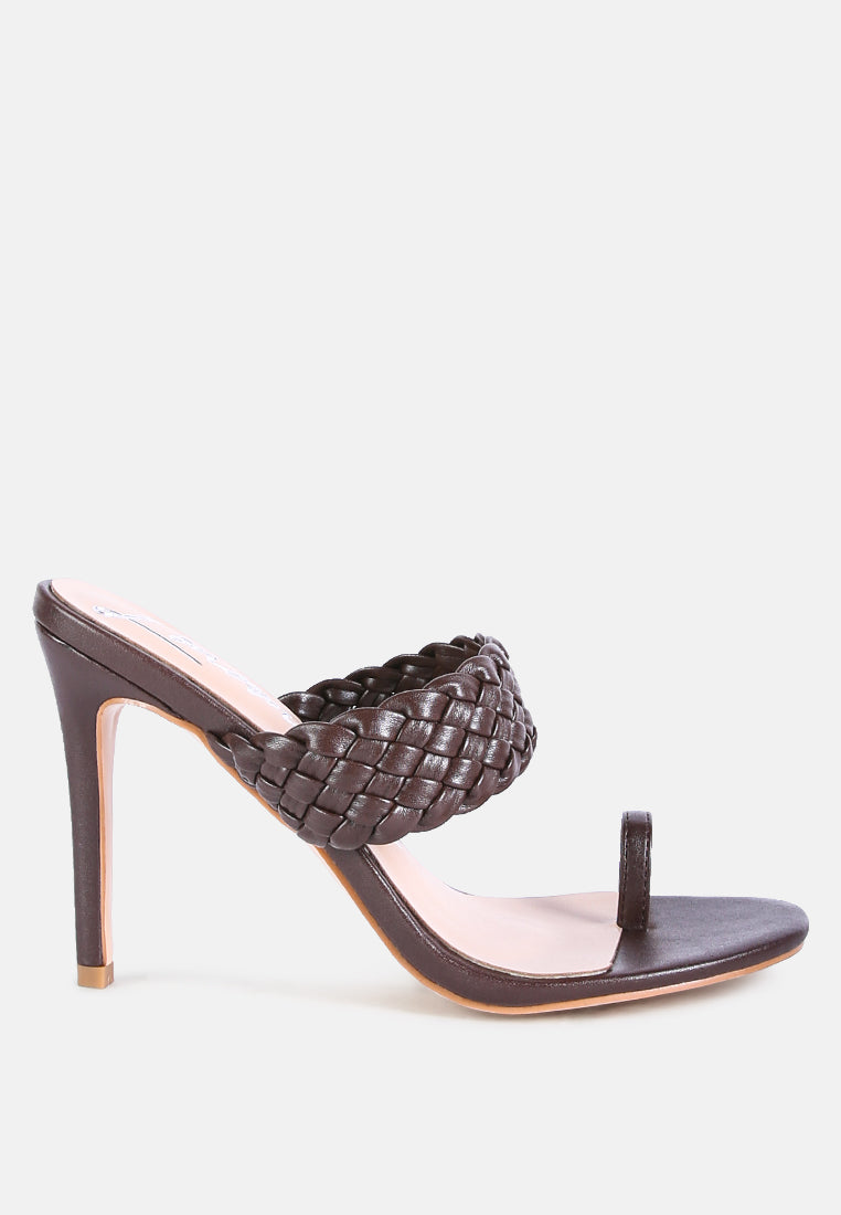 High Perks Woven Strap High Heels - Image 39