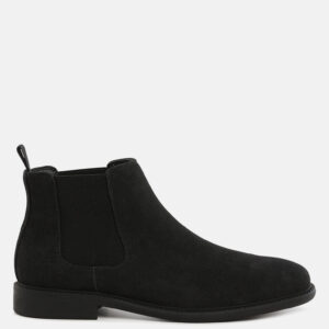 Joham Mens Faux Leather Chelsea Boots