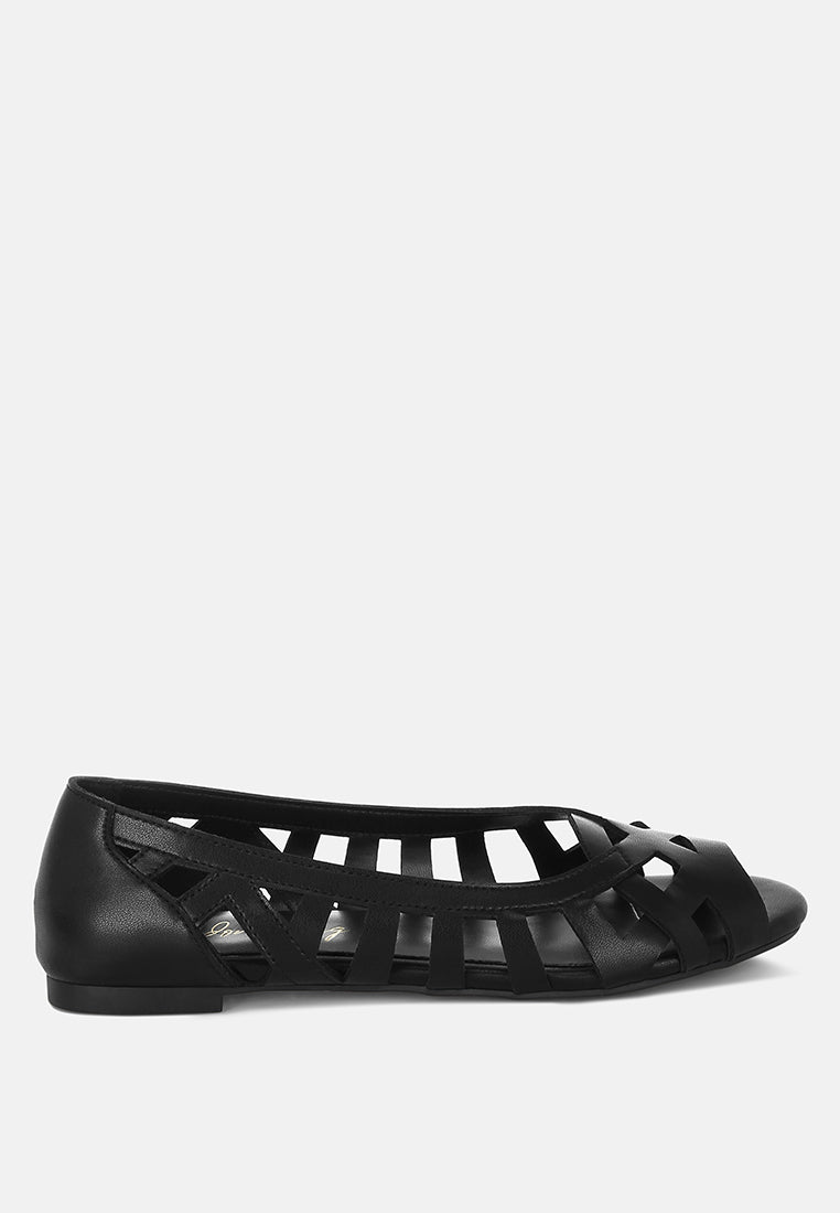 Moira Woven Peep Toe Flats - Image 32