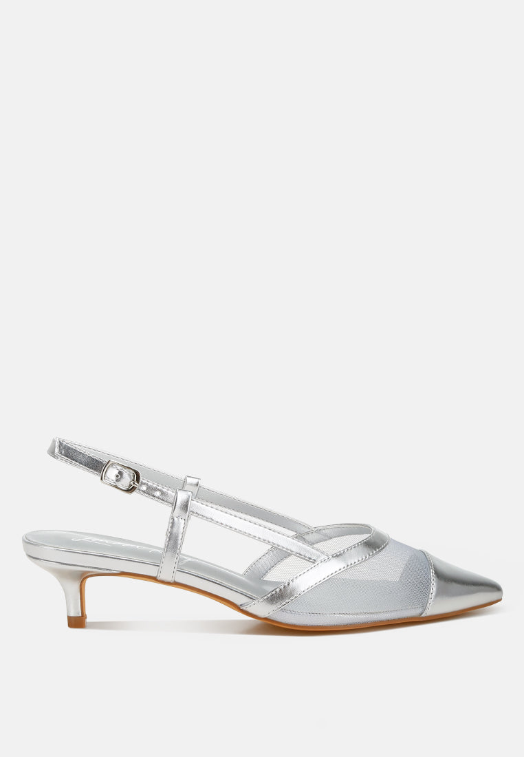 Temptress Mesh Slingback Sandals - Image 41
