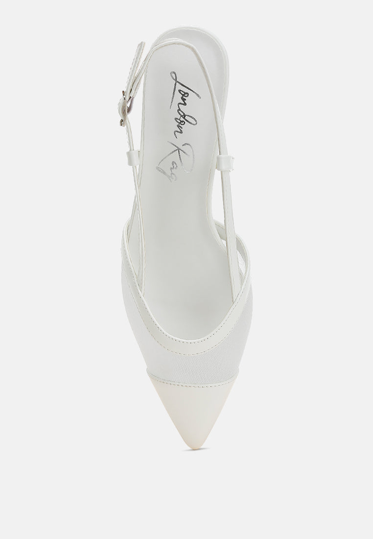 Temptress Mesh Slingback Sandals - Image 4