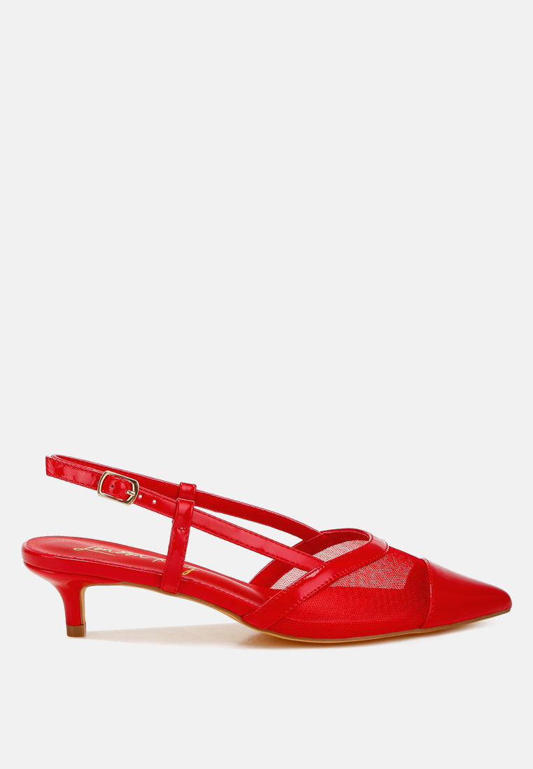 Temptress Mesh Slingback Sandals - Image 32