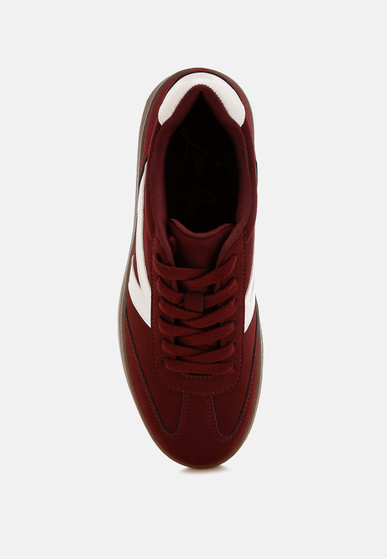 Zoomer Contrasting Patchwork Chunky Sneakers - Image 4
