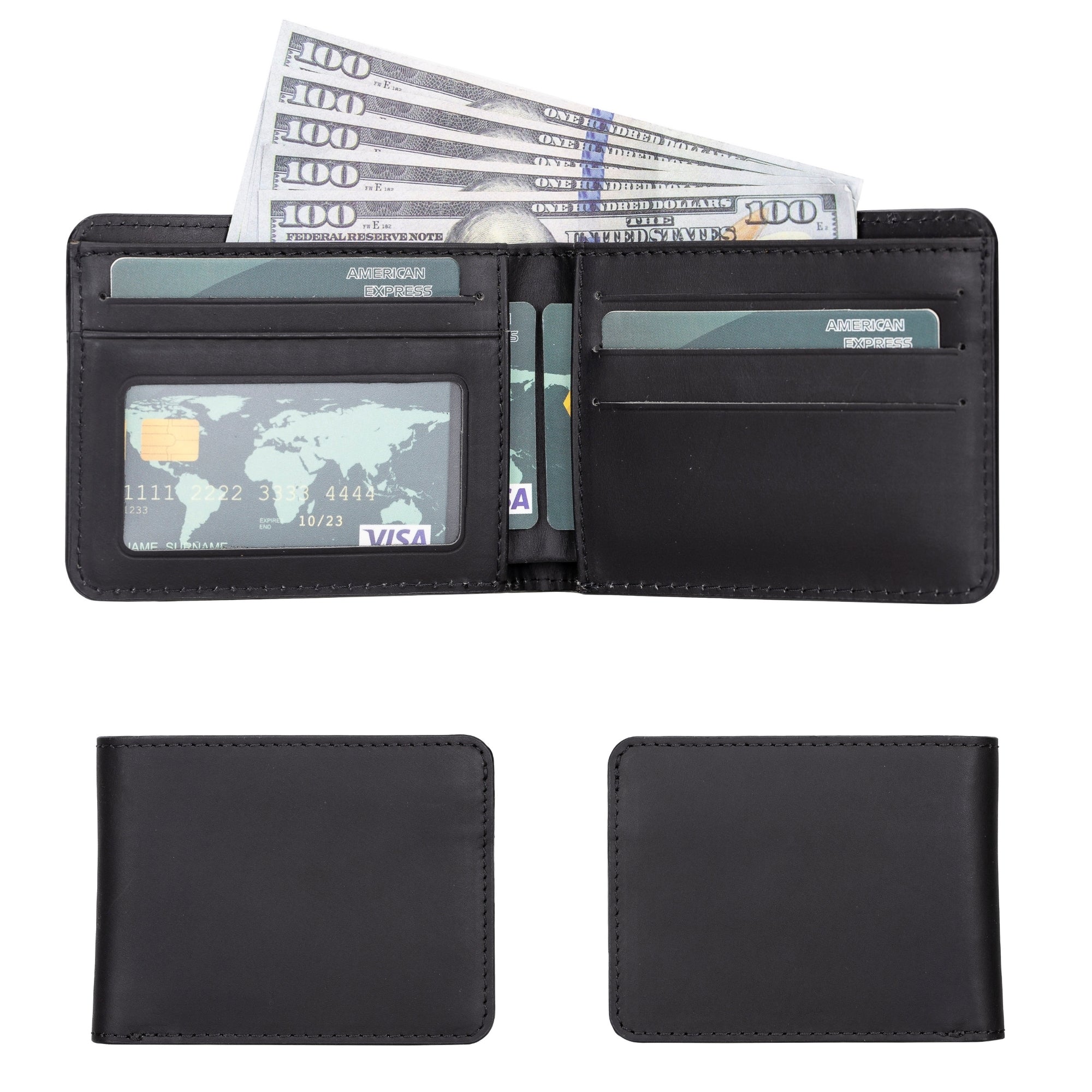 Arvada Handmade Bifold Leather Men Wallet - Image 7