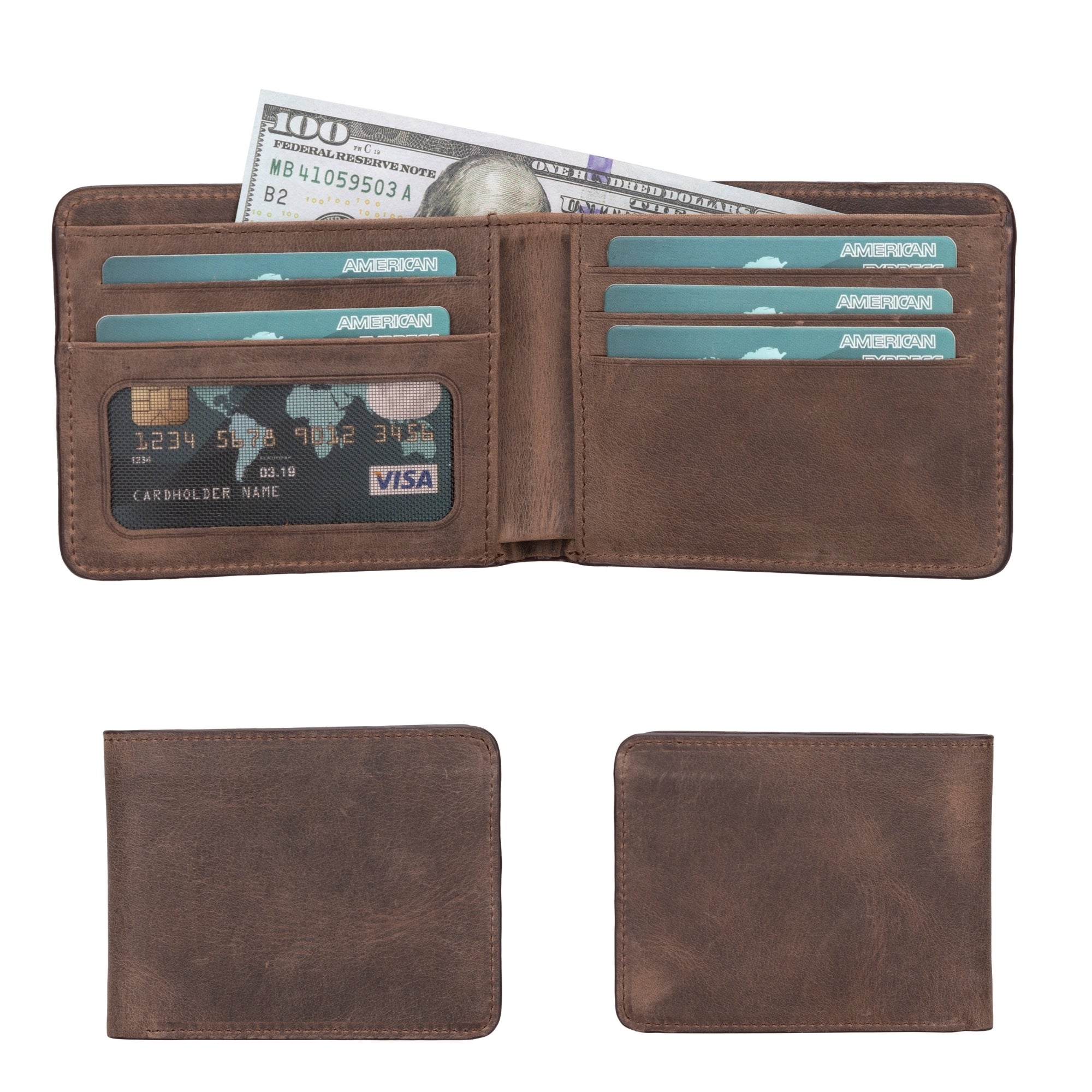 Arvada Handmade Bifold Leather Men Wallet - Image 14
