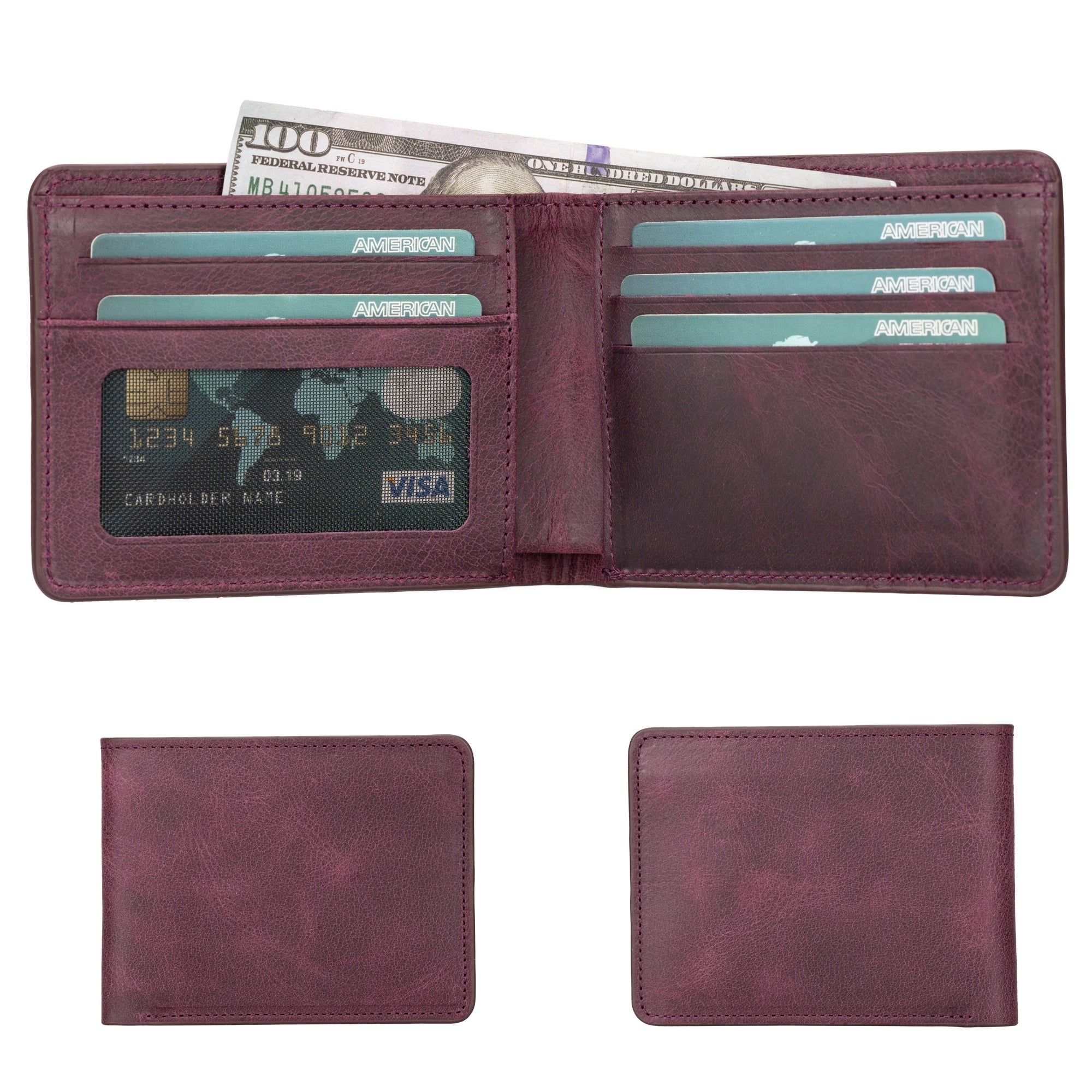 Arvada Handmade Bifold Leather Men Wallet - Image 10