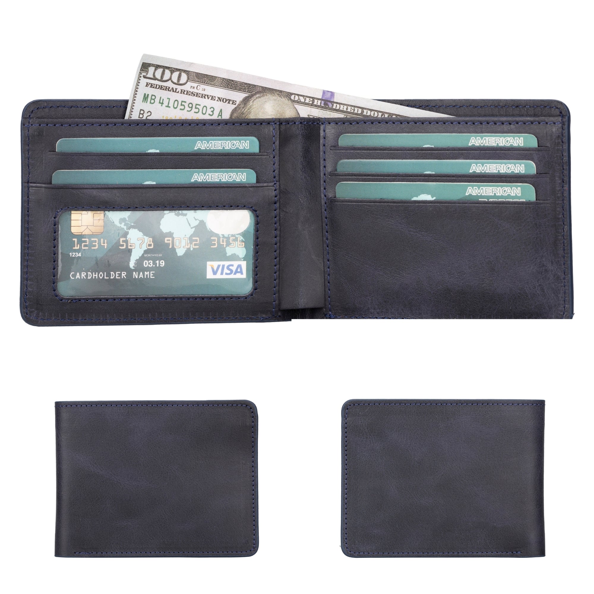 Arvada Handmade Bifold Leather Men Wallet - Image 11