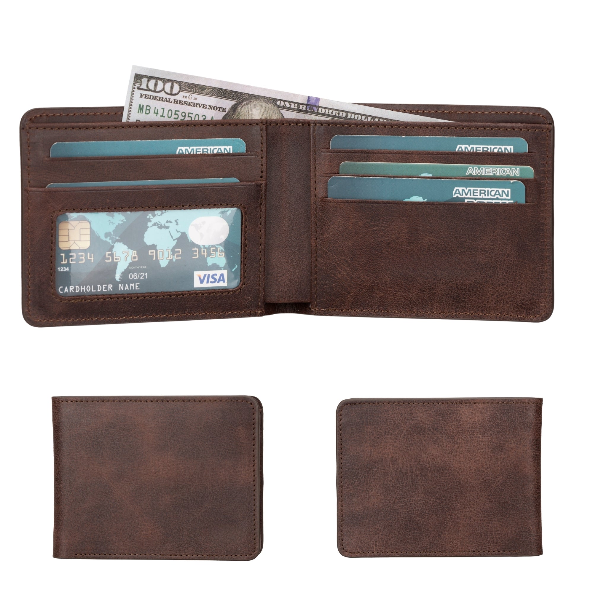 Arvada Handmade Bifold Leather Men Wallet - Image 12