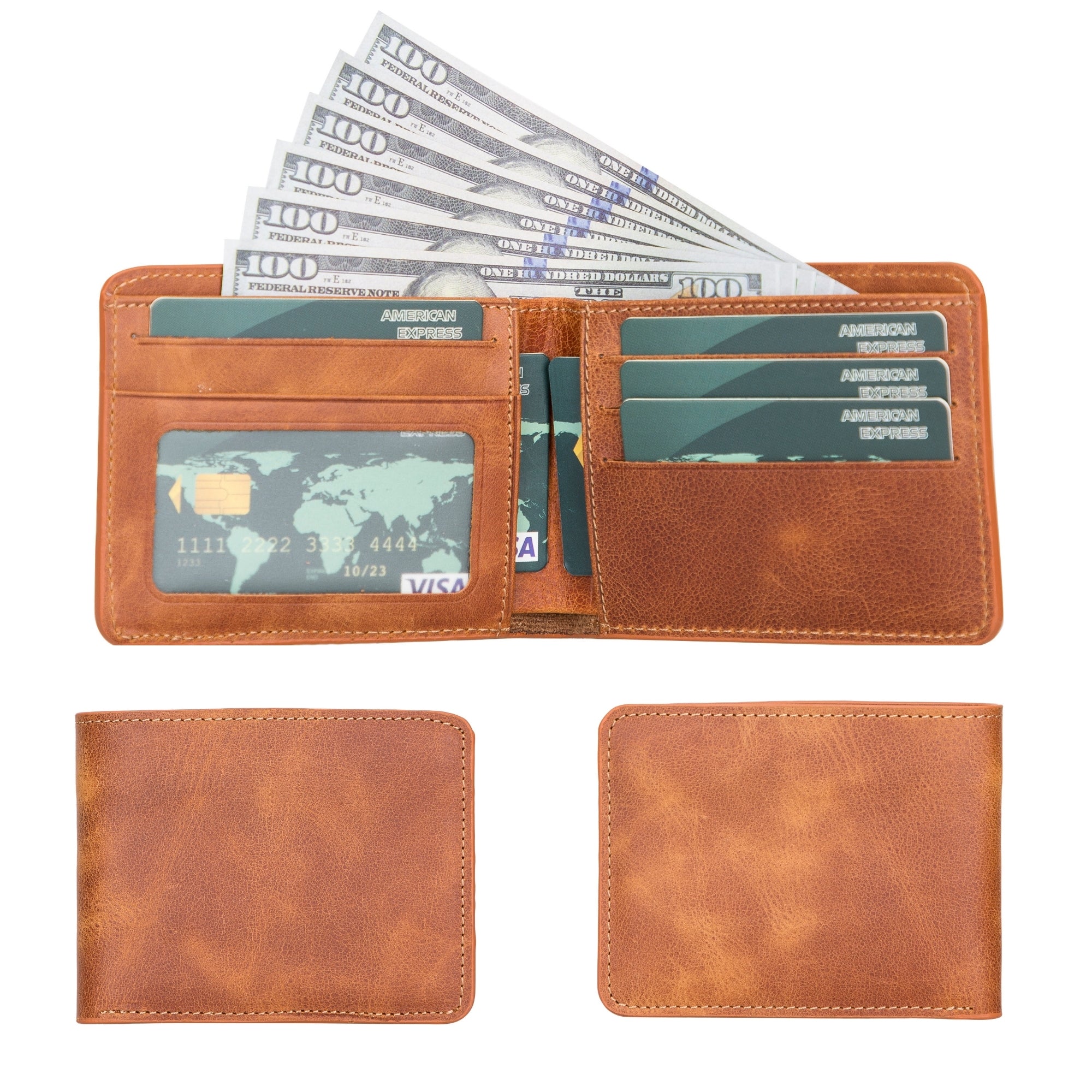 Arvada Handmade Bifold Leather Men Wallet - Image 8