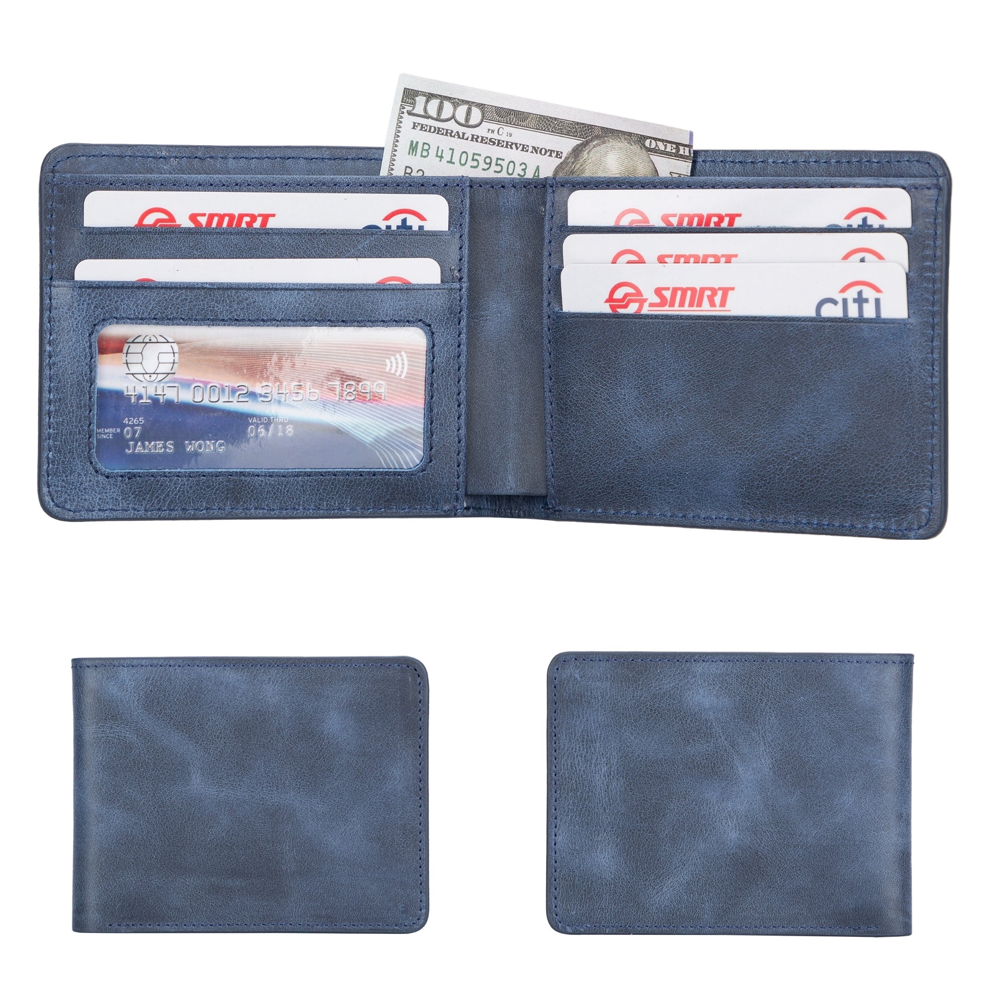Arvada Handmade Bifold Leather Men Wallet - Image 9