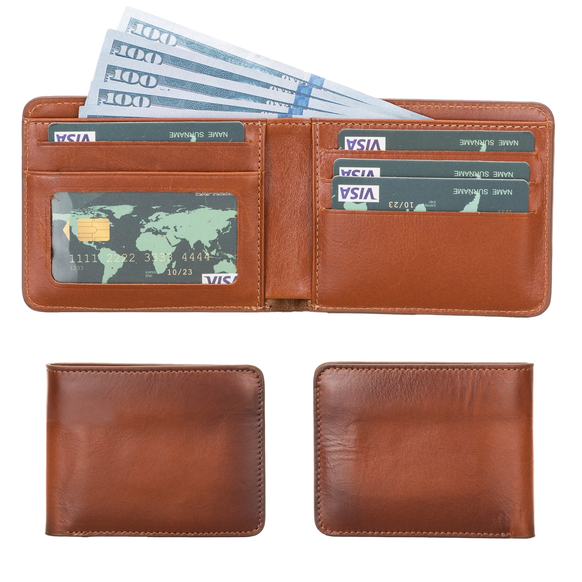 Arvada Handmade Bifold Leather Men Wallet - Image 6