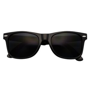 BLACKJACK - Horn Rimmed Sunglasses Gloss Black Smoke