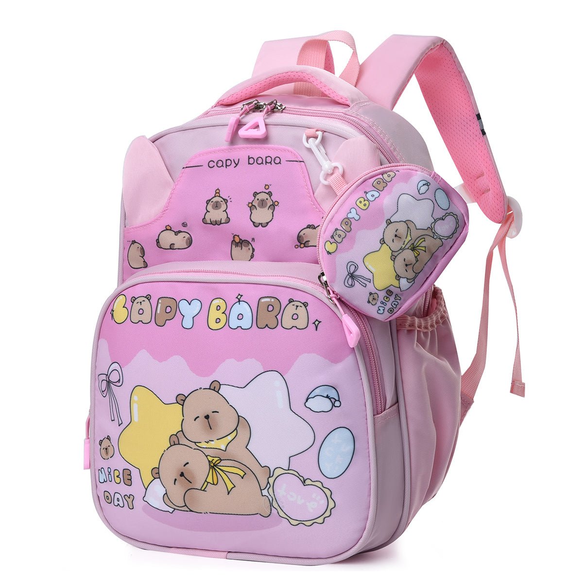 Calm Capybara Kids School Backpack - Image 4