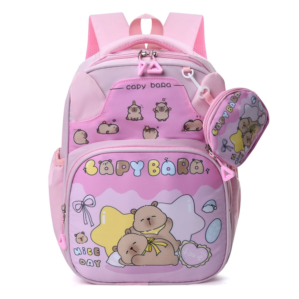 Calm Capybara Kids School Backpack - Image 3