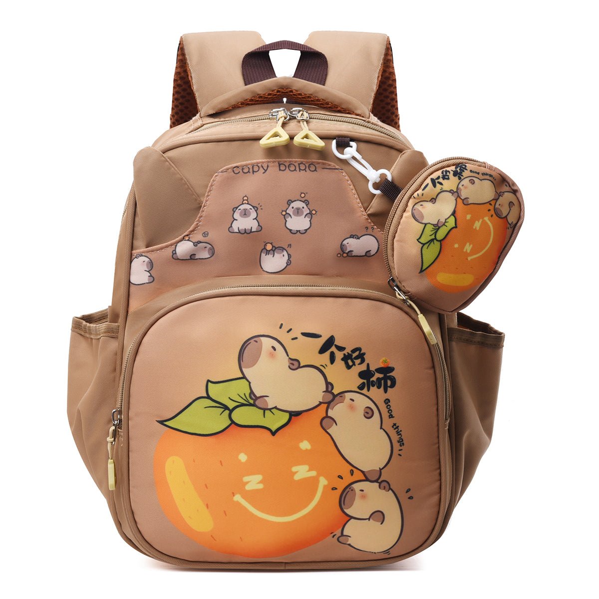 Calm Capybara Kids School Backpack - Image 2