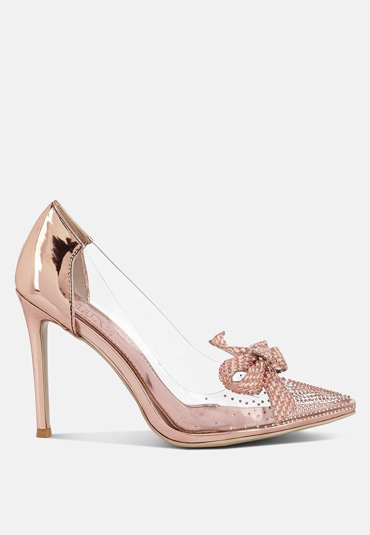 Erika Rhinestone Clear Pumps - Image 22
