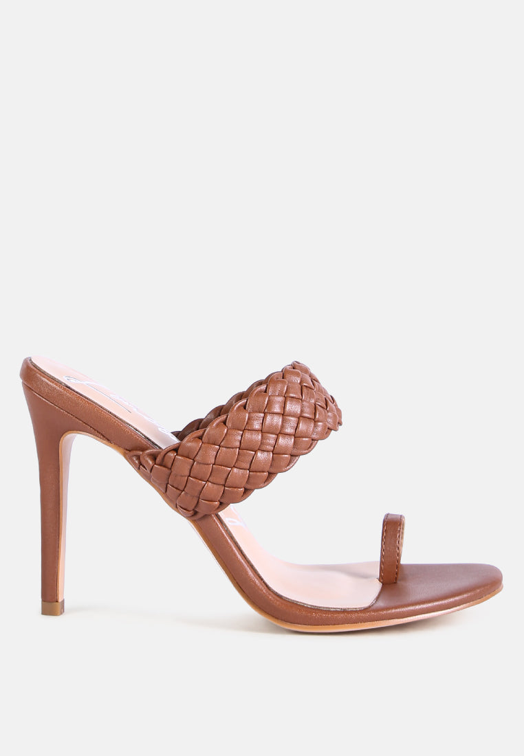 High Perks Woven Strap High Heels - Image 27