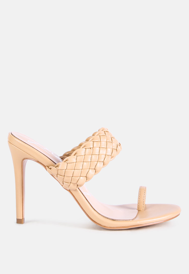 High Perks Woven Strap High Heels - Image 13