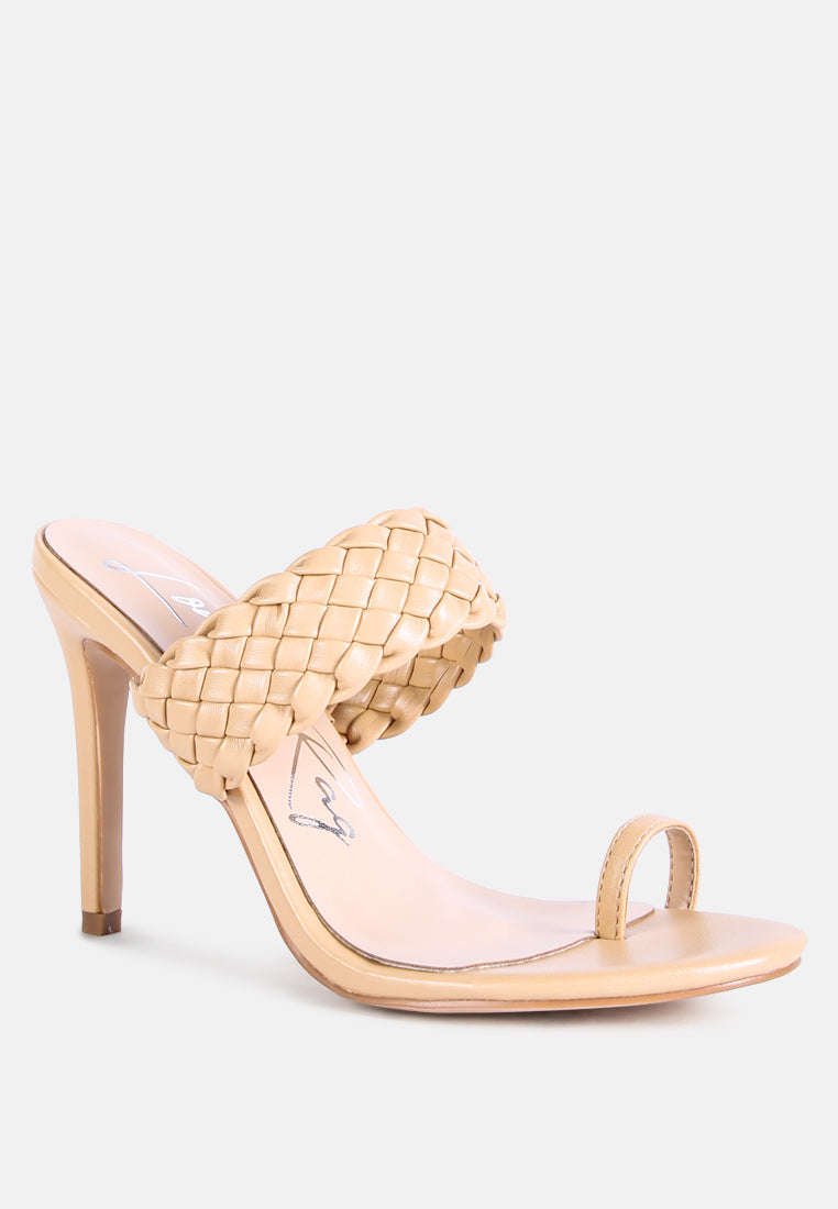 High Perks Woven Strap High Heels - Image 2