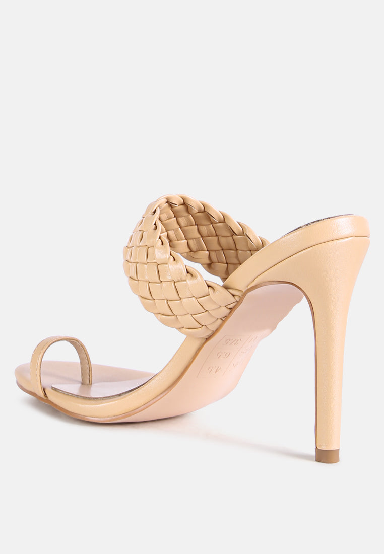 High Perks Woven Strap High Heels - Image 3