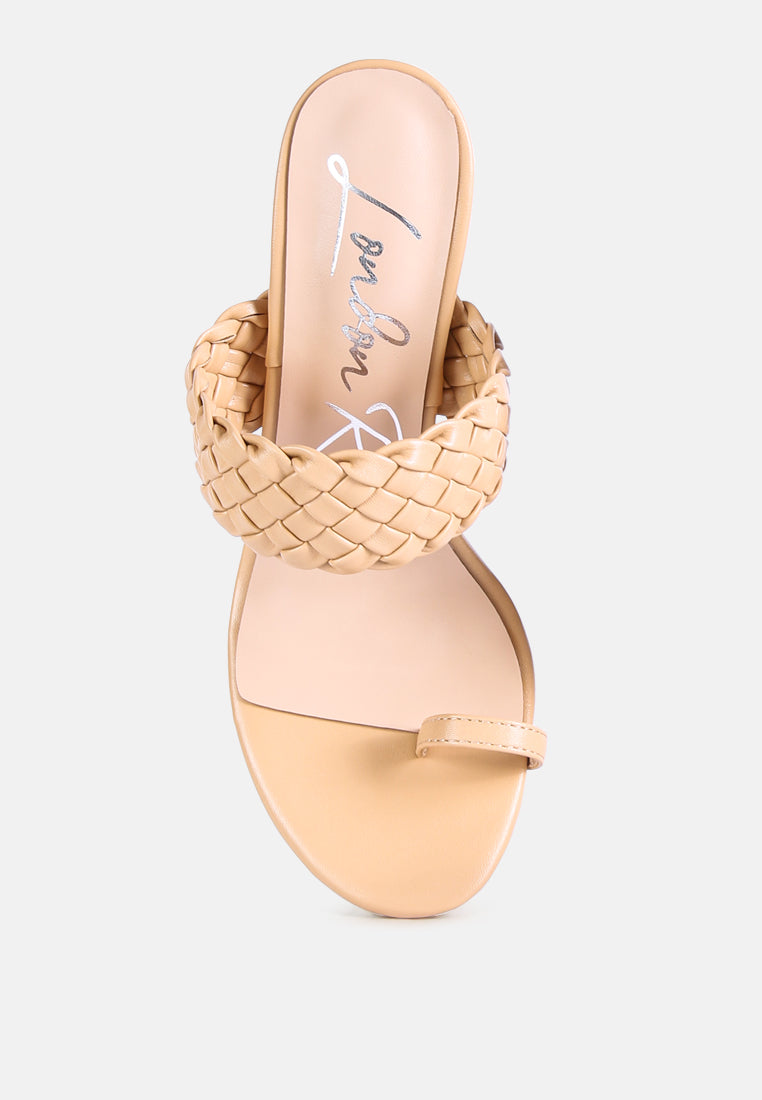 High Perks Woven Strap High Heels - Image 4