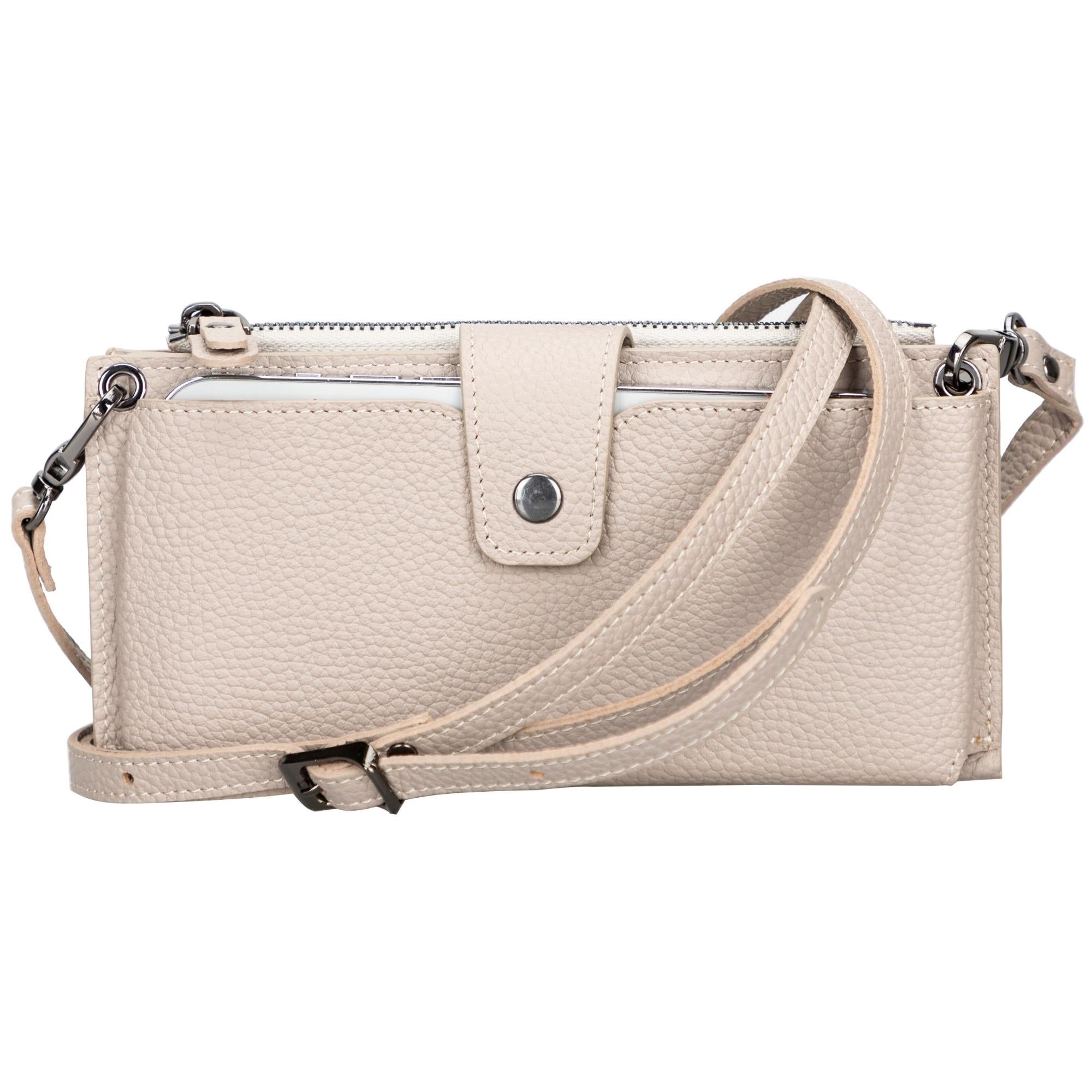 Kaycee Leather Women's Cell Phone Wallet with Strap - Image 8