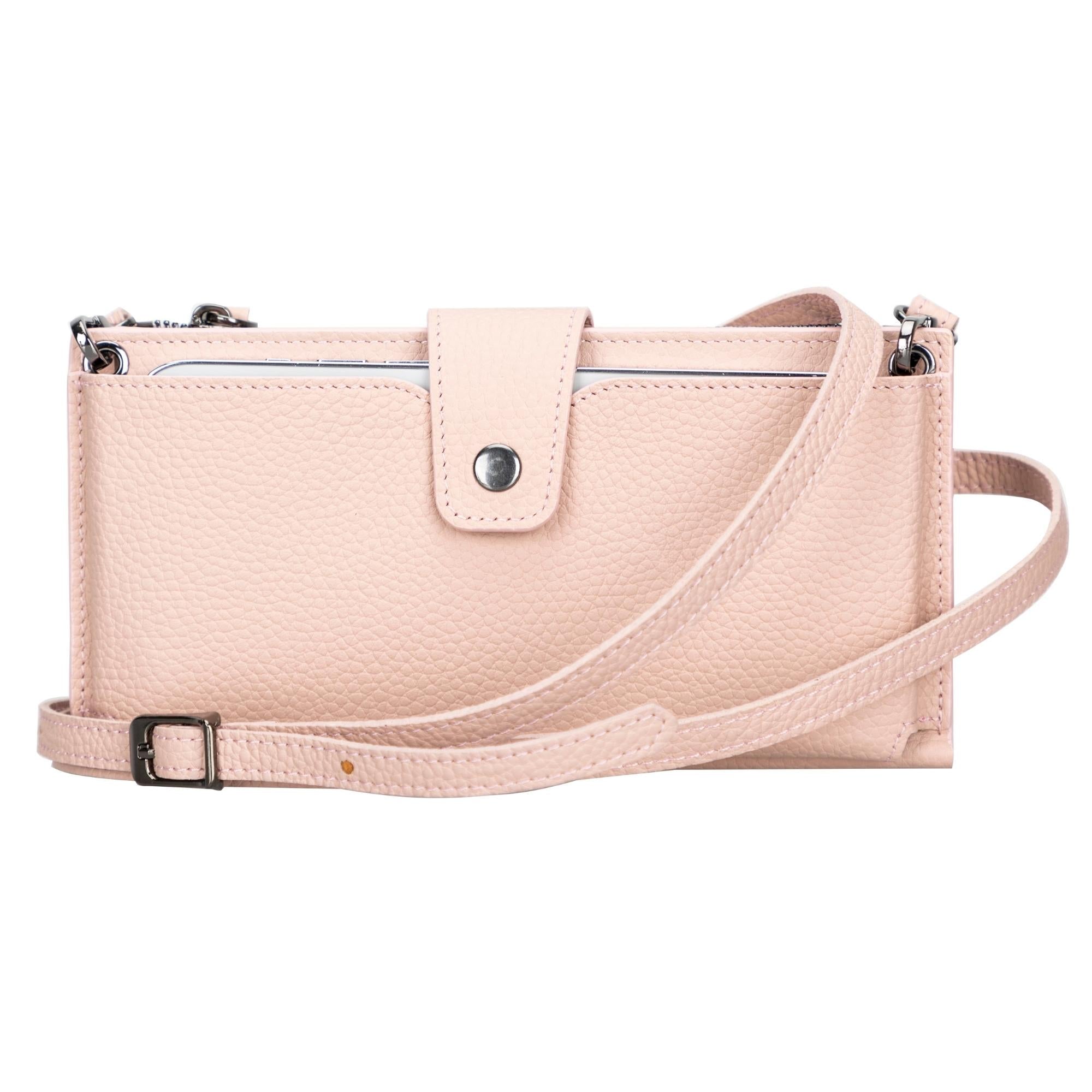 Kaycee Leather Women's Cell Phone Wallet with Strap - Image 9