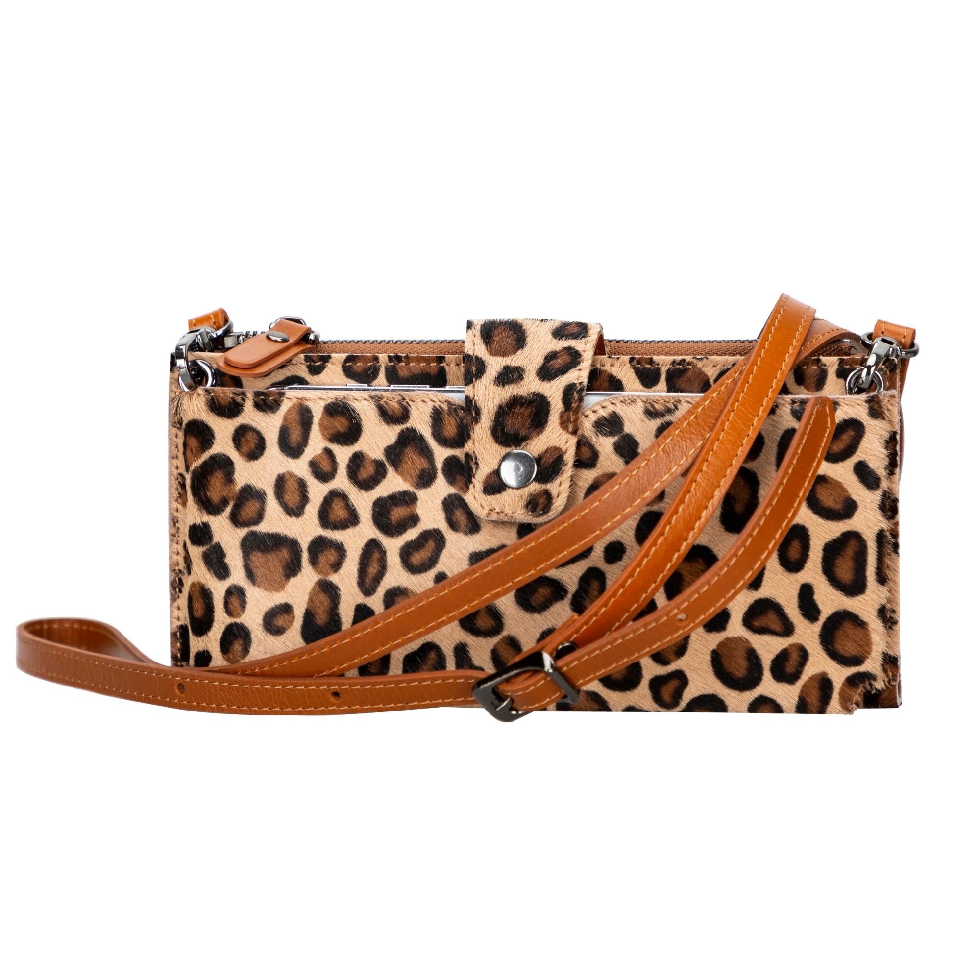 Kaycee Leather Women's Cell Phone Wallet with Strap - Image 11