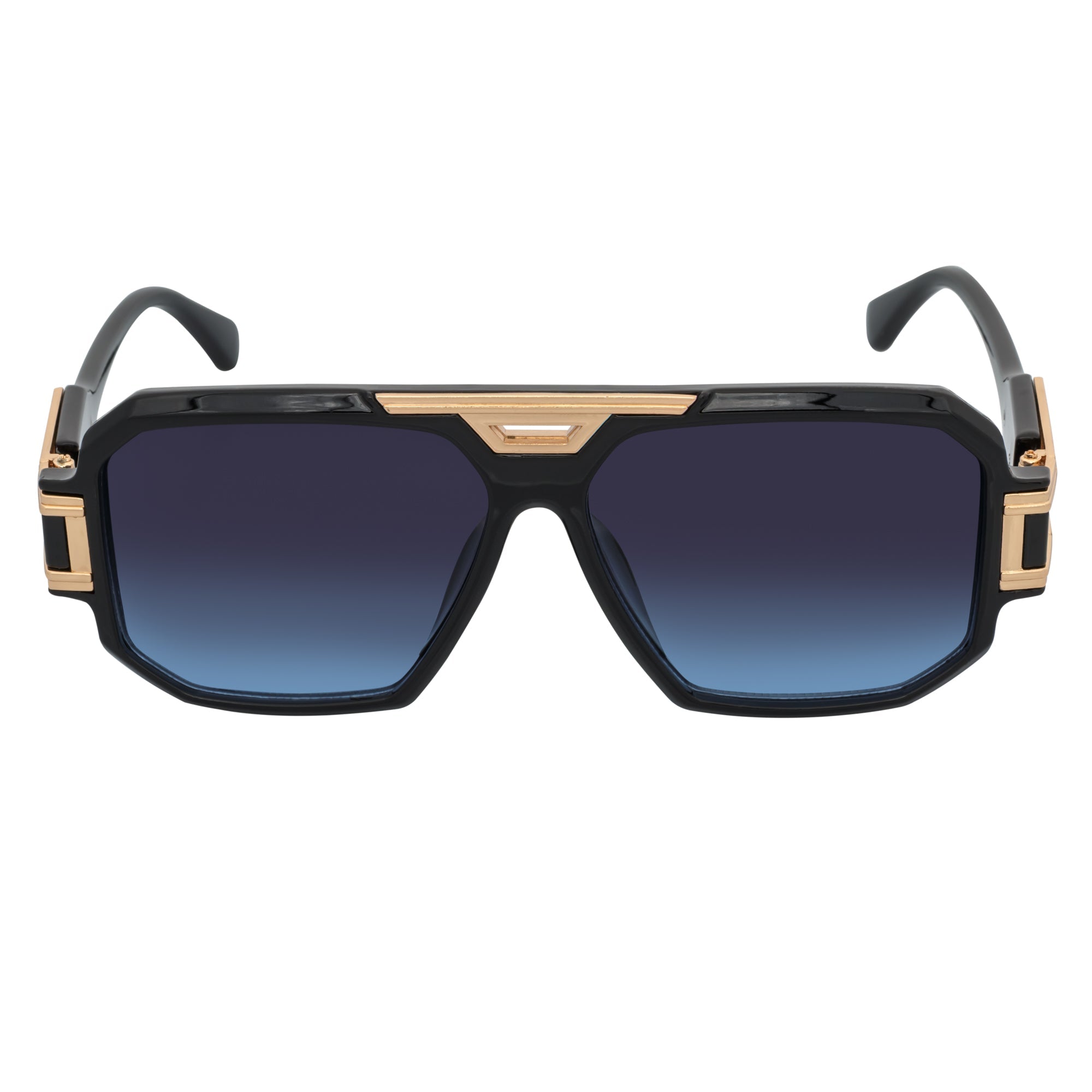 LEGEND - Square Sunglasses Black Blue-Lavender Fade - Image 3