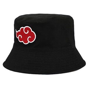 Naruto Reversible Akatsuki X Konoha Hidden Leaf Village Bucket Hat