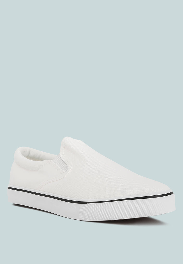 Men's canvas slip-on sneakers - Image 2