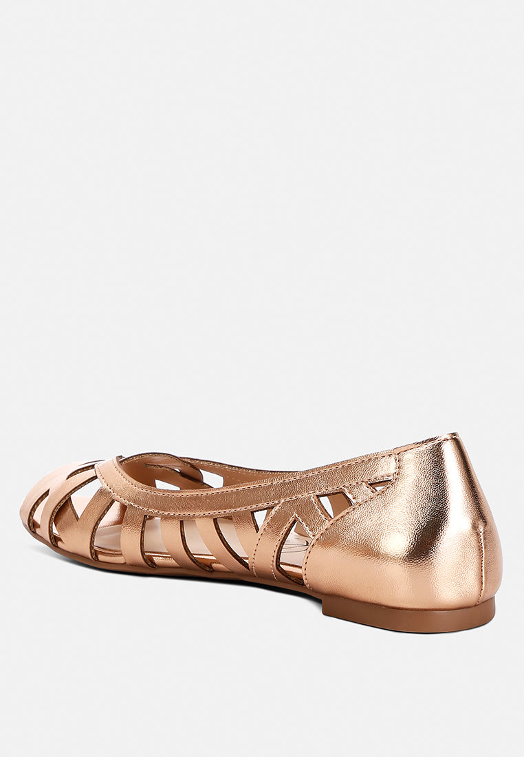 Moira Woven Peep Toe Flats - Image 3
