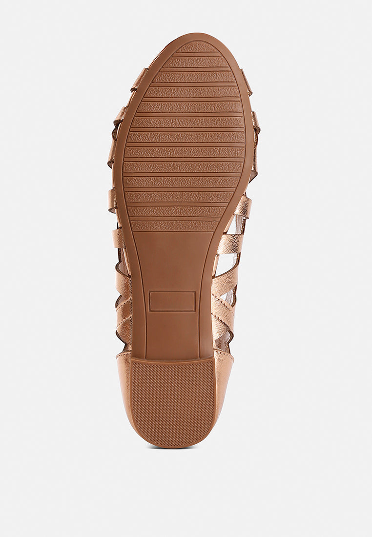 Moira Woven Peep Toe Flats - Image 5