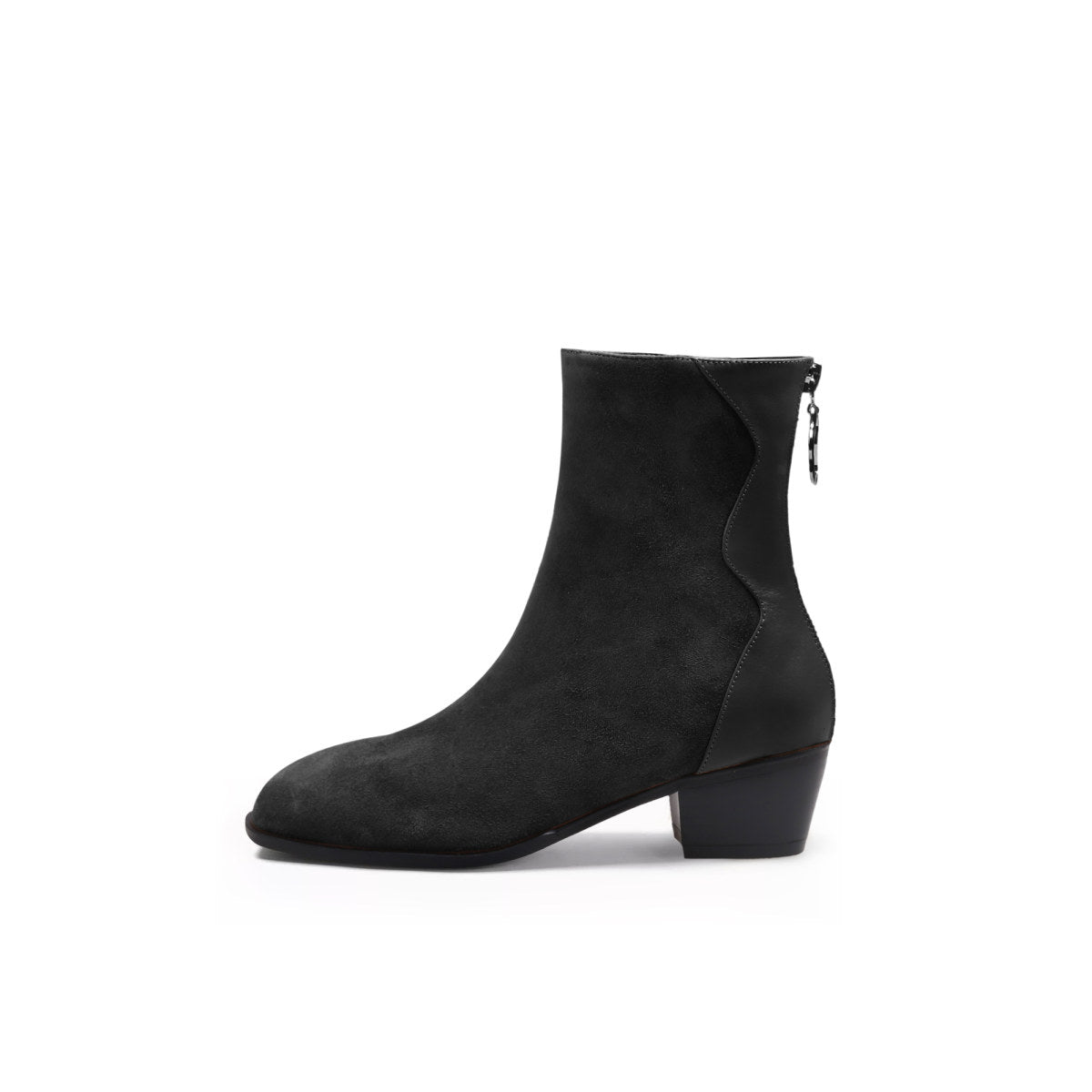 Stylish Suede Block Heel Boots - Image 8