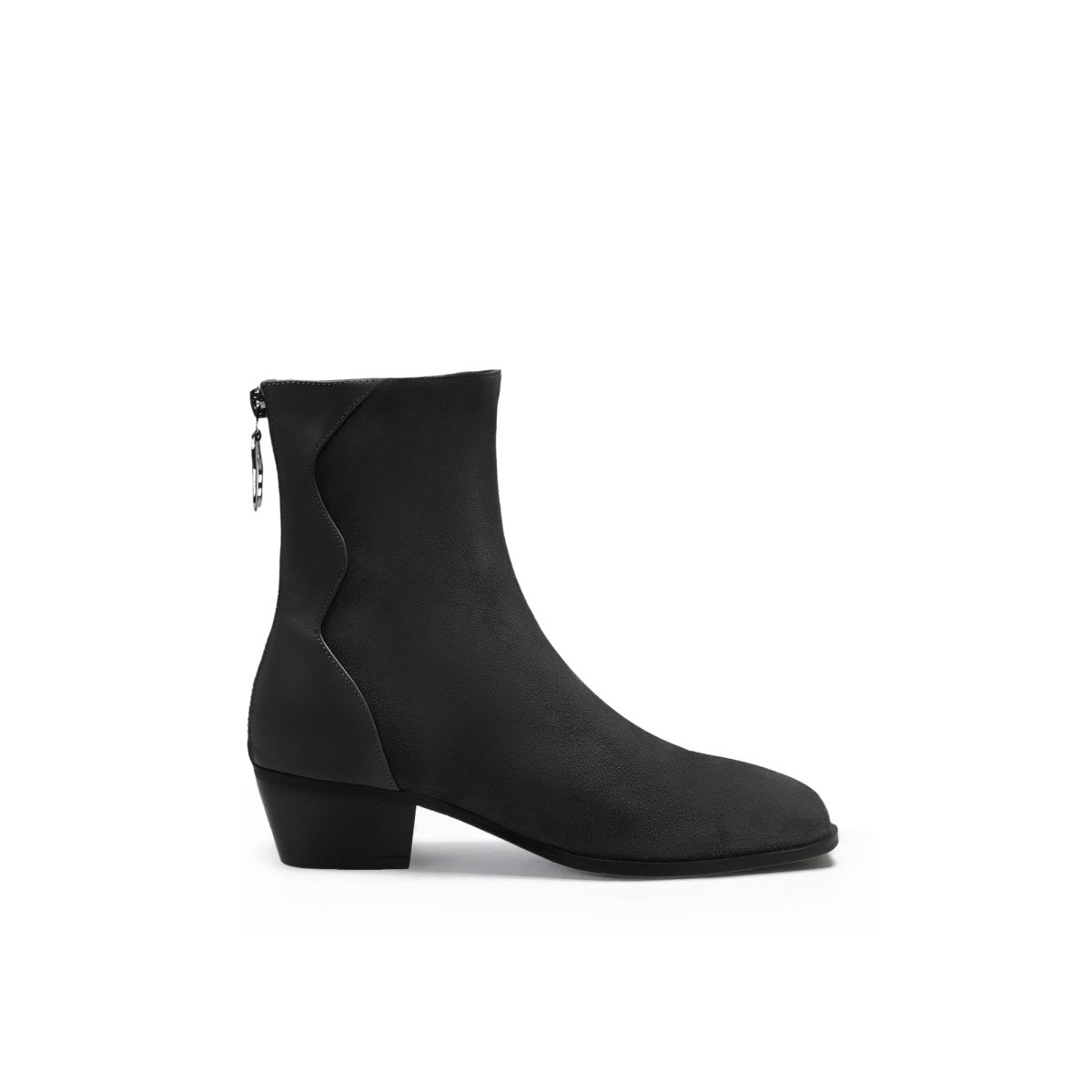 Stylish Suede Block Heel Boots - Image 3