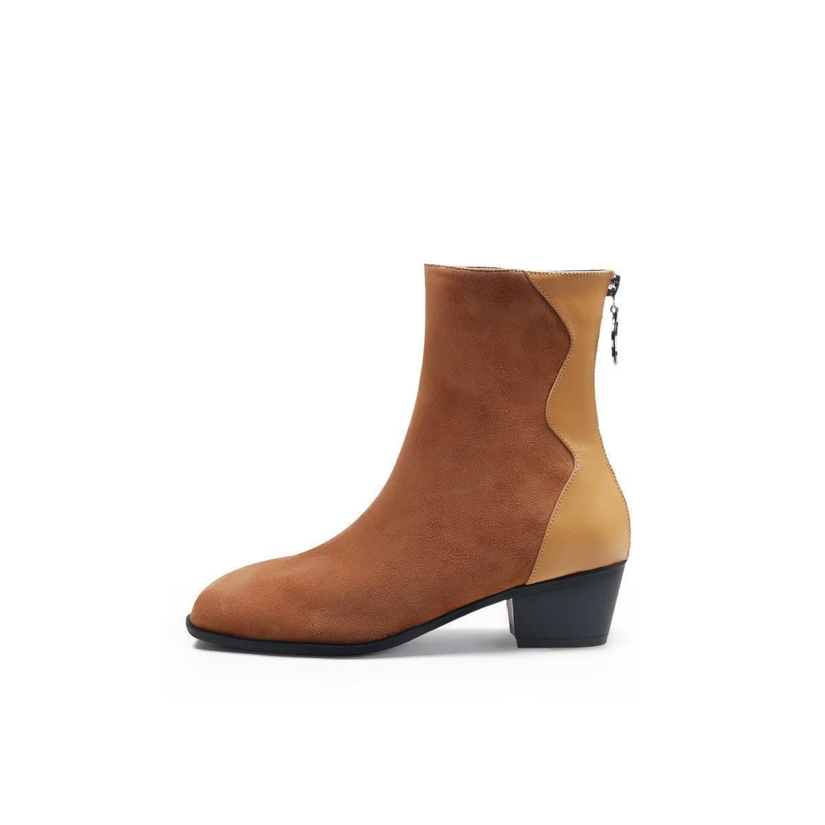 Stylish Suede Block Heel Boots - Image 17