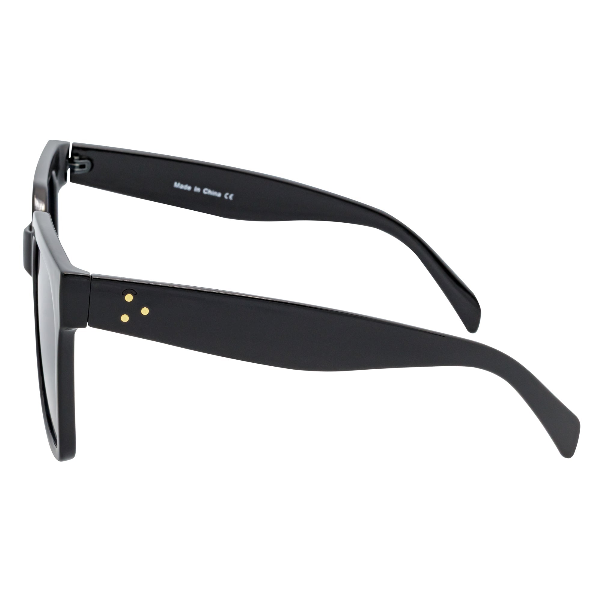 TARA - Womens Butterfly Black Sunglasses Smoke - Image 4