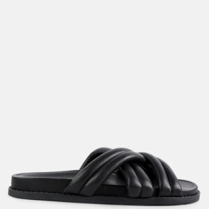 Tora Quilted Strap Slider Flats