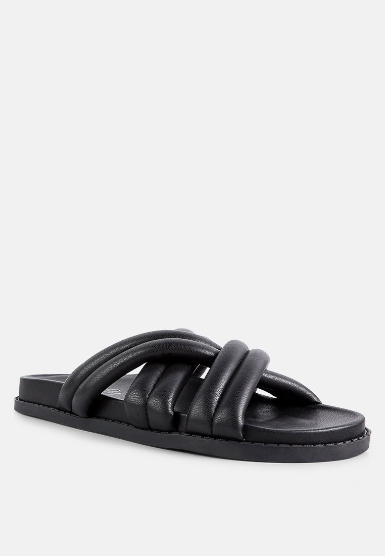 Tora Quilted Strap Slider Flats - Image 2