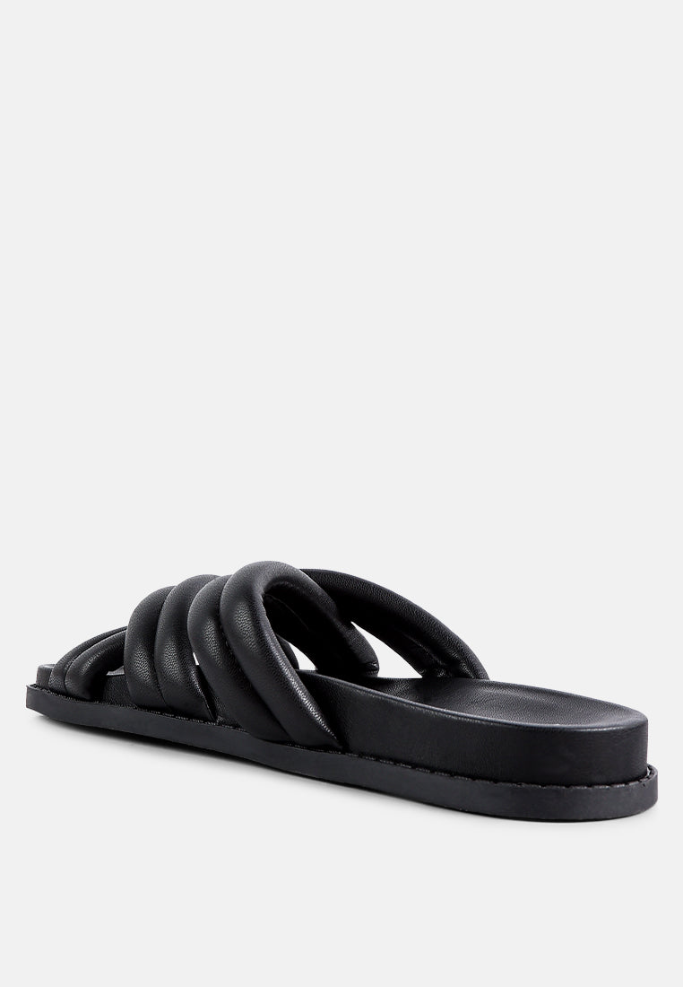 Tora Quilted Strap Slider Flats - Image 3
