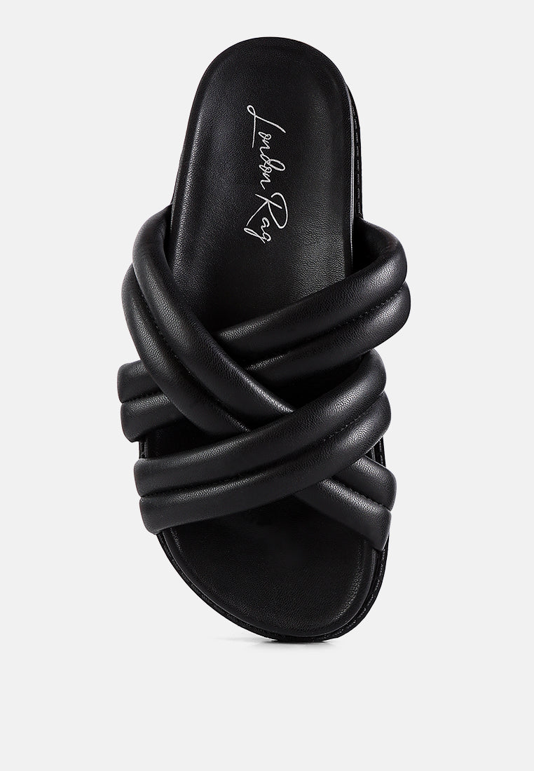 Tora Quilted Strap Slider Flats - Image 4