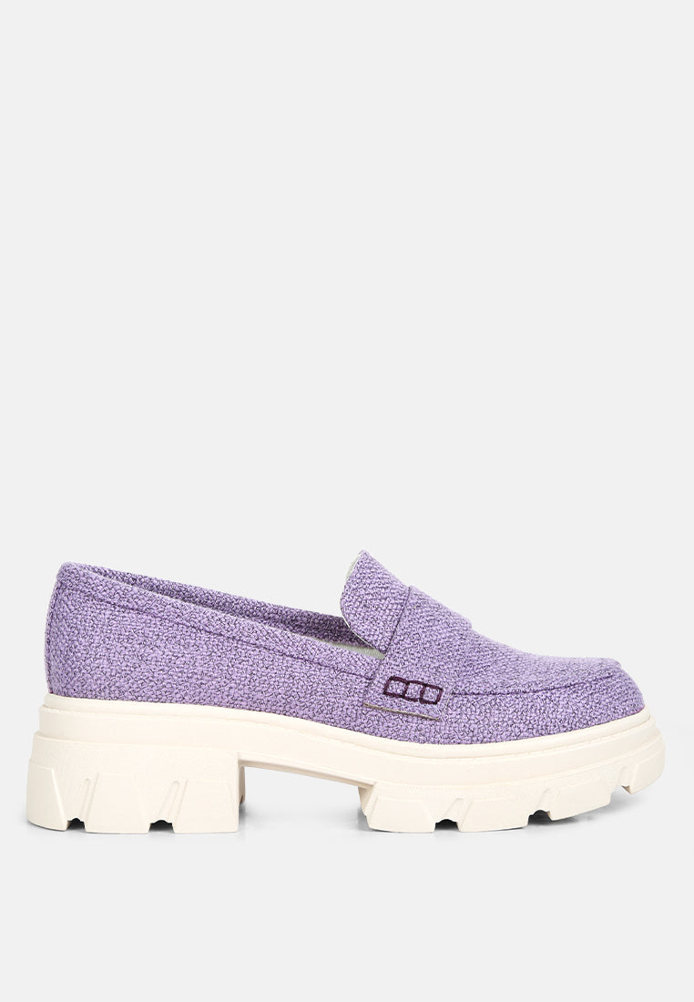 Amabel Chunky Lug Sole Loafers - Image 13