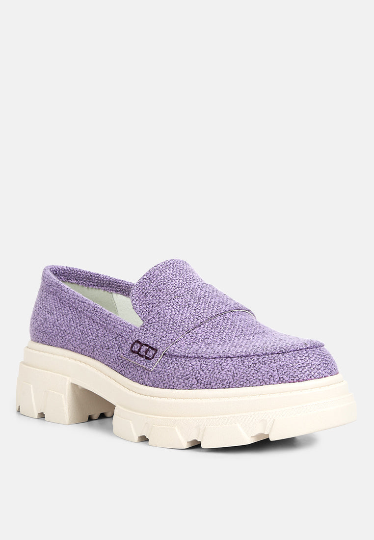 Amabel Chunky Lug Sole Loafers - Image 3