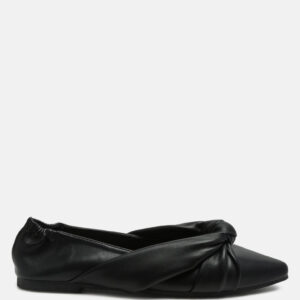 Norma Knot Detail Elasticated Ballet Flats